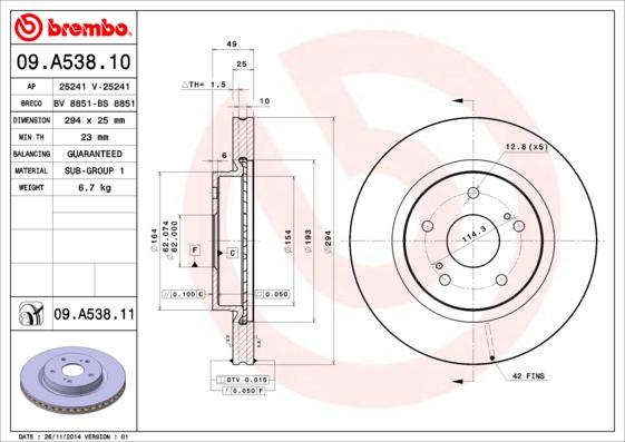 Breco BS 8851 - Гальмівний диск avtolavka.club