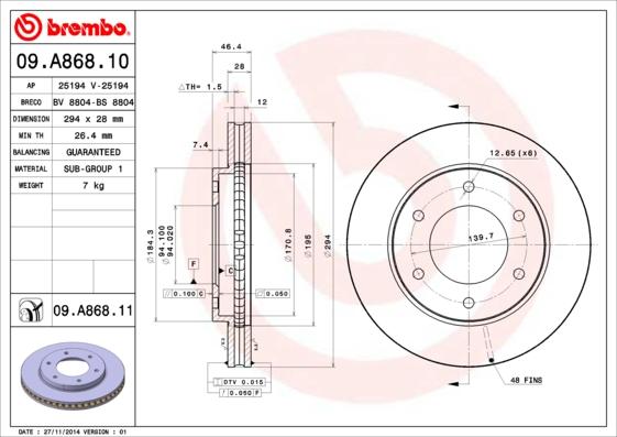 Breco BS 8804 - Гальмівний диск avtolavka.club