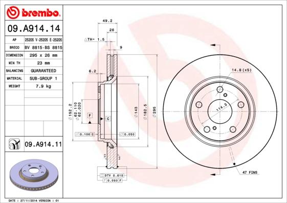 Breco BS 8815 - Гальмівний диск avtolavka.club