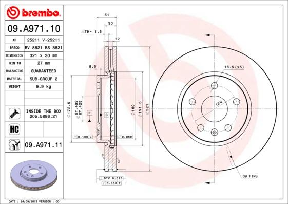 Breco BS 8821 - Гальмівний диск avtolavka.club