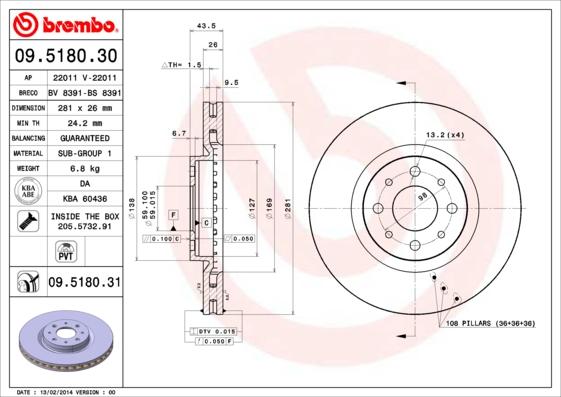 Breco BS 8391 - Гальмівний диск avtolavka.club