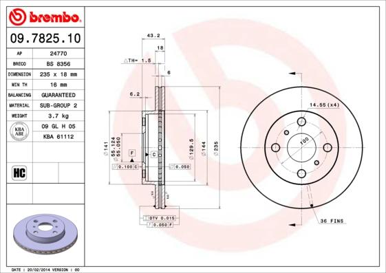 Breco BS 8356 - Гальмівний диск avtolavka.club