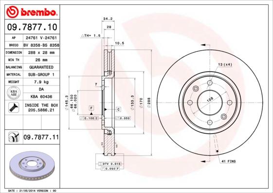 Breco BS 8358 - Гальмівний диск avtolavka.club