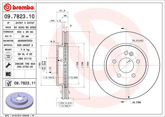 Breco BS 8352 - Гальмівний диск avtolavka.club