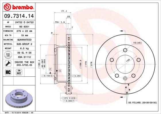 Breco BS 8301 - Гальмівний диск avtolavka.club