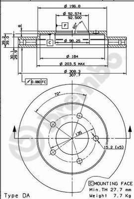 Breco BS 8331 - Гальмівний диск avtolavka.club