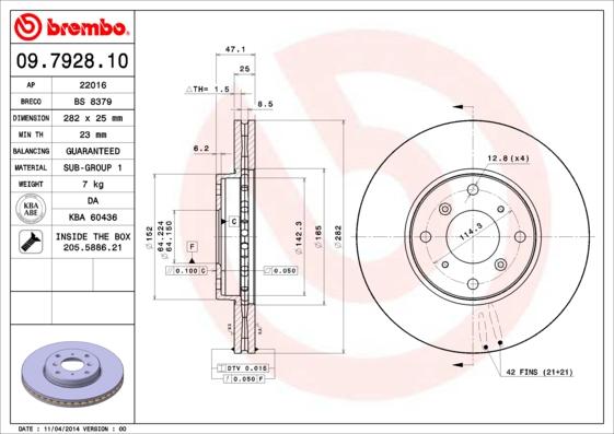 Breco BS 8379 - Гальмівний диск avtolavka.club