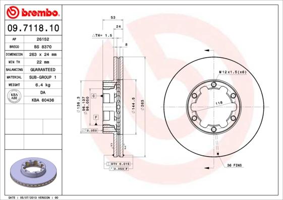 Breco BS 8370 - Гальмівний диск avtolavka.club