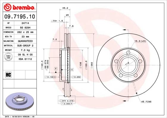 Breco BS 8294 - Гальмівний диск avtolavka.club