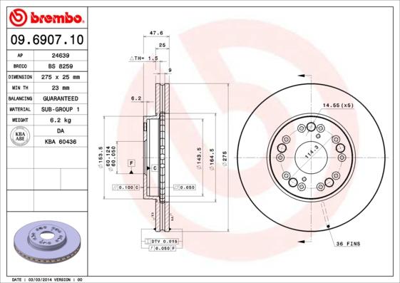 Breco BS 8259 - Гальмівний диск avtolavka.club