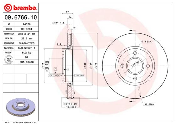 Breco BS 8204 - Гальмівний диск avtolavka.club