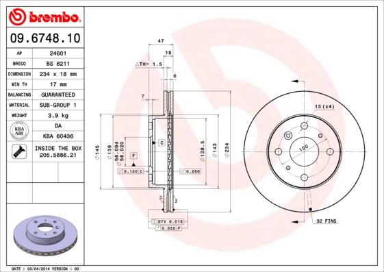 Breco BS 8211 - Гальмівний диск avtolavka.club