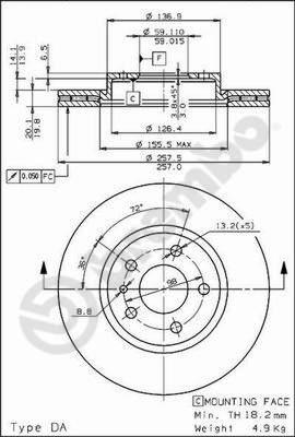 Breco BS 8213 - Гальмівний диск avtolavka.club