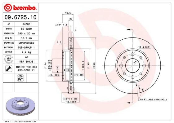 Breco BS 8289 - Гальмівний диск avtolavka.club