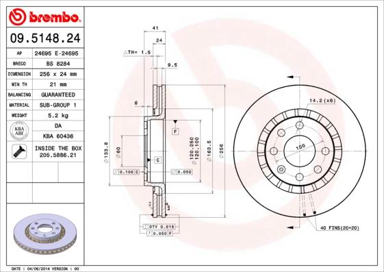 Breco BS 8284 - Гальмівний диск avtolavka.club