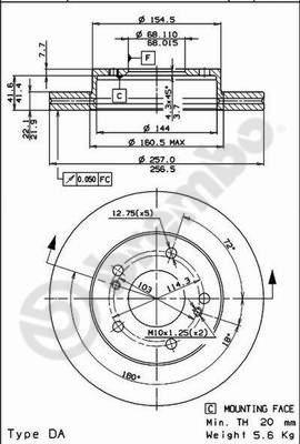 Breco BS 8286 - Гальмівний диск avtolavka.club