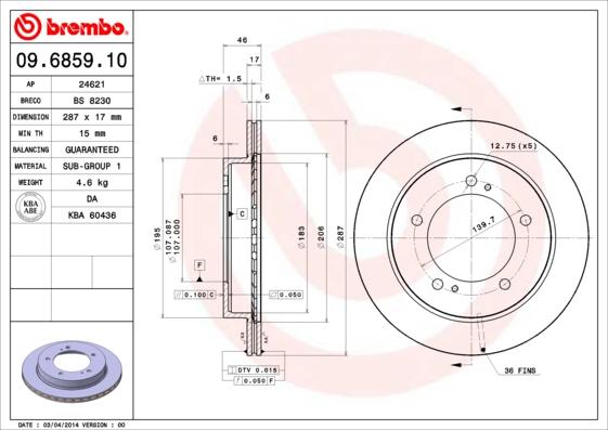 Breco BS 8230 - Гальмівний диск avtolavka.club