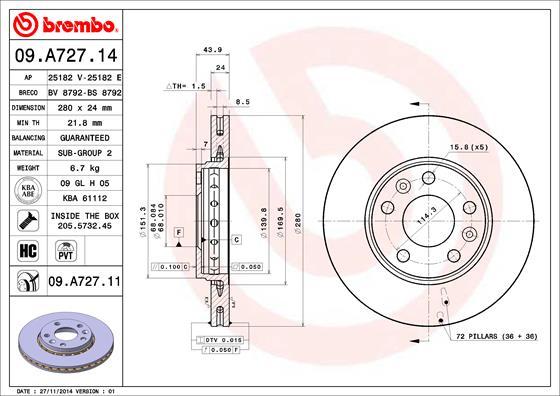 Breco BV 8792 - Гальмівний диск avtolavka.club