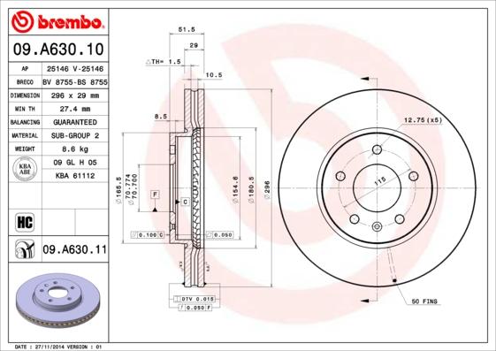 Breco BS 8755 - Гальмівний диск avtolavka.club