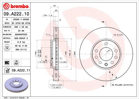 Breco BS 8702 - Гальмівний диск avtolavka.club