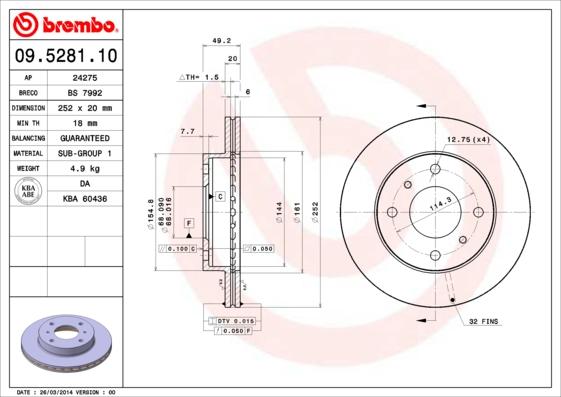 Breco BS 7992 - Гальмівний диск avtolavka.club