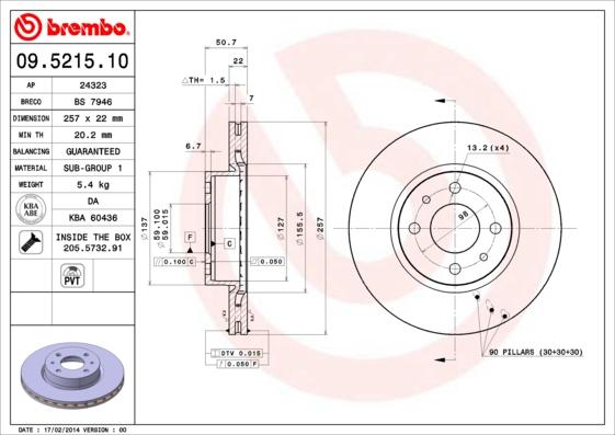 Breco BS 7946 - Гальмівний диск avtolavka.club