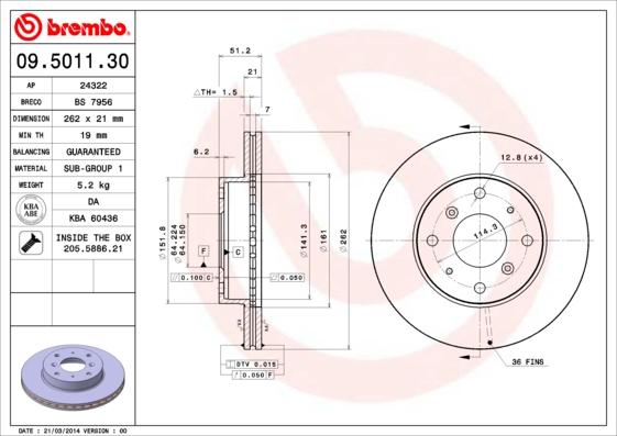 Breco BS 7956 - Гальмівний диск avtolavka.club