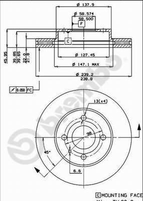 Breco BS 7900 - Гальмівний диск avtolavka.club