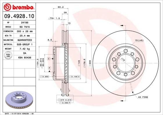 Breco BS 7915 - Гальмівний диск avtolavka.club