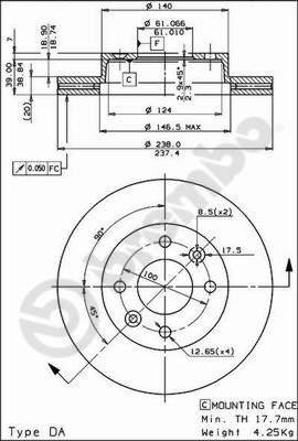 Breco BS 7916 - Гальмівний диск avtolavka.club