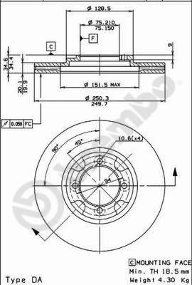 Breco BS 7981 - Гальмівний диск avtolavka.club