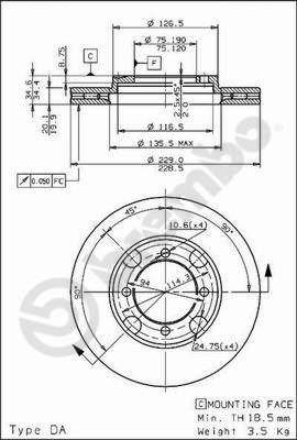 Breco BS 7983 - Гальмівний диск avtolavka.club