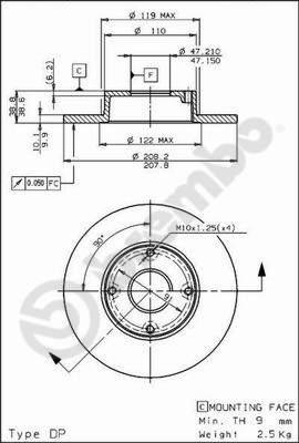 Breco BS 7493 - Гальмівний диск avtolavka.club