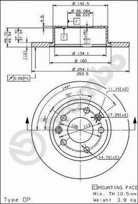 Breco BS 7448 - Гальмівний диск avtolavka.club