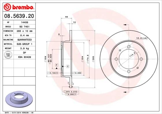 Breco BS 7451 - Гальмівний диск avtolavka.club