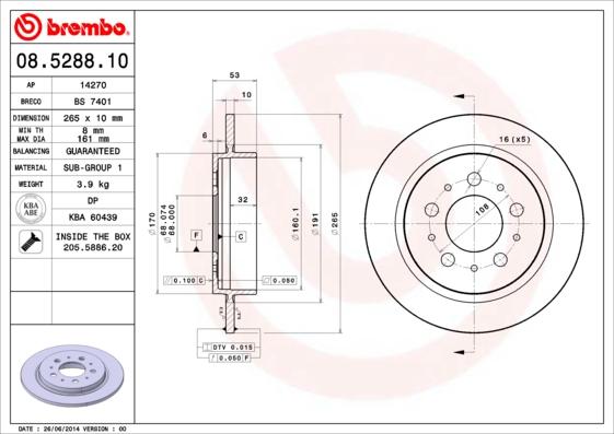 Breco BS 7401 - Гальмівний диск avtolavka.club