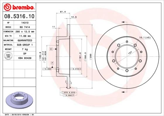 Breco BS 7414 - Гальмівний диск avtolavka.club