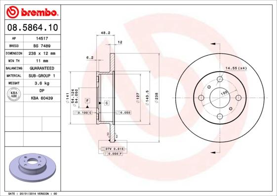 Breco BS 7489 - Гальмівний диск avtolavka.club