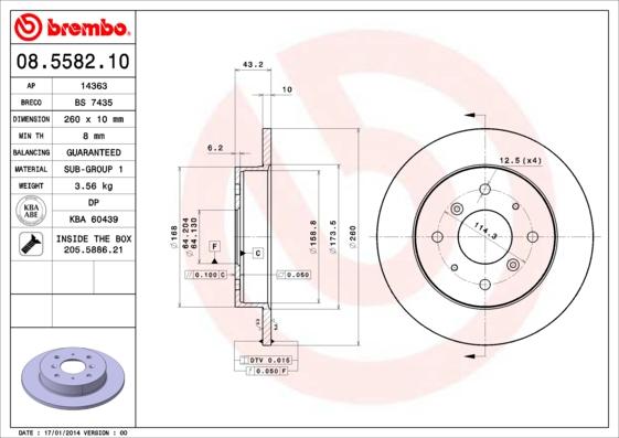 Breco BS 7435 - Гальмівний диск avtolavka.club