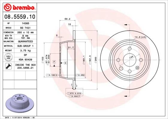 Breco BS 7431 - Гальмівний диск avtolavka.club