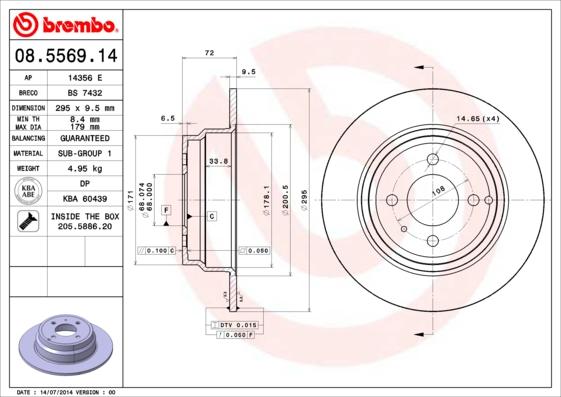 Breco BS 7432 - Гальмівний диск avtolavka.club