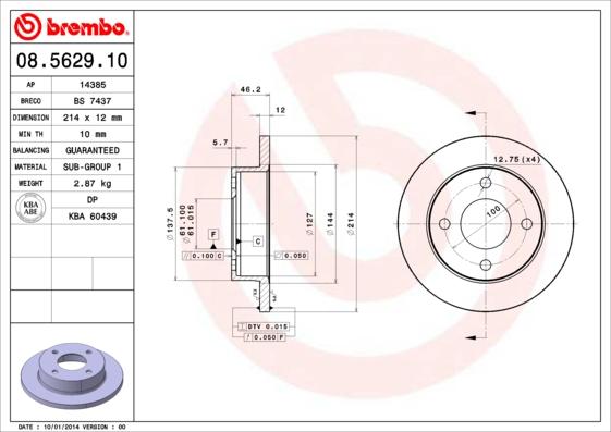 Breco BS 7437 - Гальмівний диск avtolavka.club