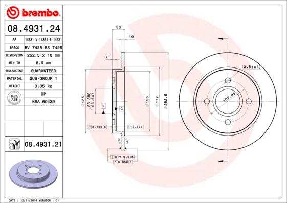 Breco BS 7425 - Гальмівний диск avtolavka.club