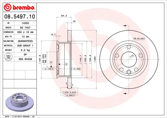 Breco BS 7427 - Гальмівний диск avtolavka.club