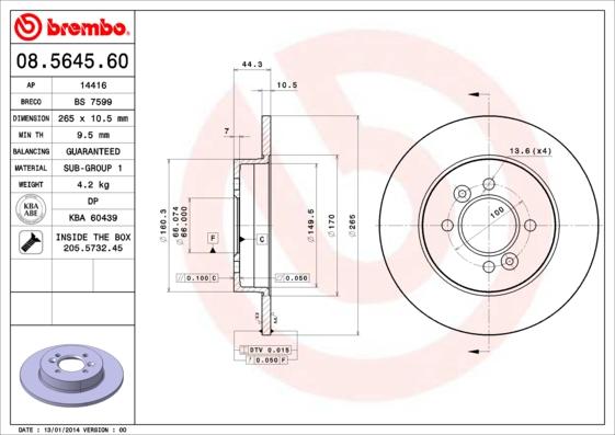 Breco BS 7599 - Гальмівний диск avtolavka.club