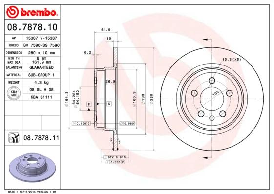 Breco BS 7590 - Гальмівний диск avtolavka.club