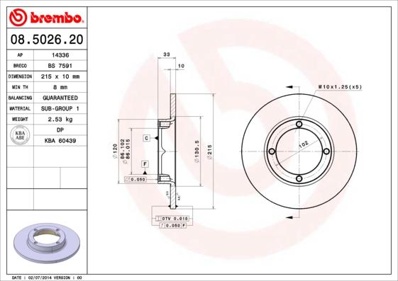 Breco BS 7591 - Гальмівний диск avtolavka.club