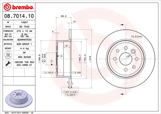 Breco BS 7540 - Гальмівний диск avtolavka.club