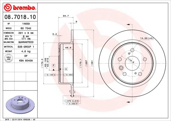 Breco BS 7542 - Гальмівний диск avtolavka.club