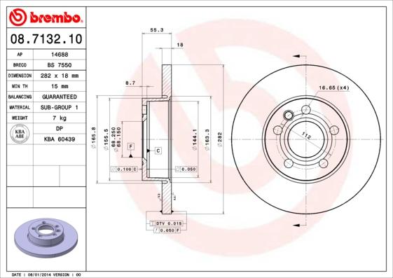 Breco BS 7550 - Гальмівний диск avtolavka.club